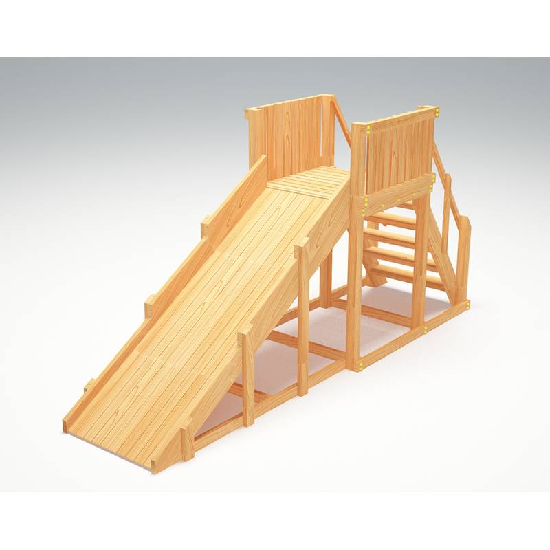 Зимняя деревянная игровая горка Савушка "Зима wood" - 2