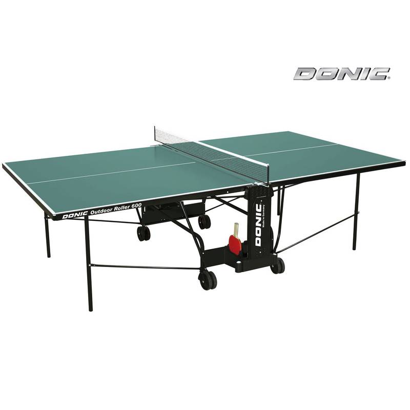 Всепогодный Теннисный стол Donic Outdoor Roller 600 зеленый (230293-G)