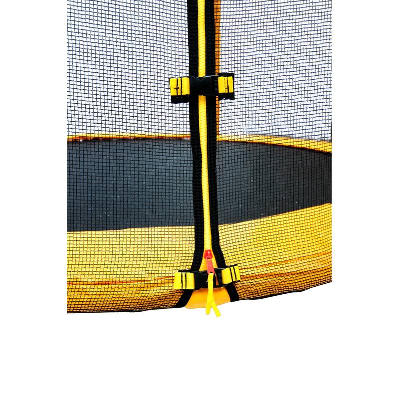 Батут с защитной сеткой "Trampoline 6" диаметр 1,8 м жёлтый