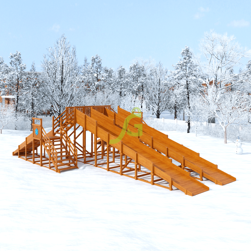 Зимняя горка "IgraGrad Snow Fox", 4 ската