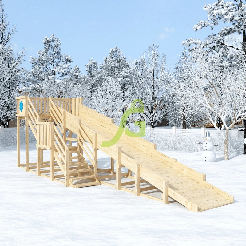 Зимняя горка "IgraGrad Snow Fox", скат 8 м, без окраски