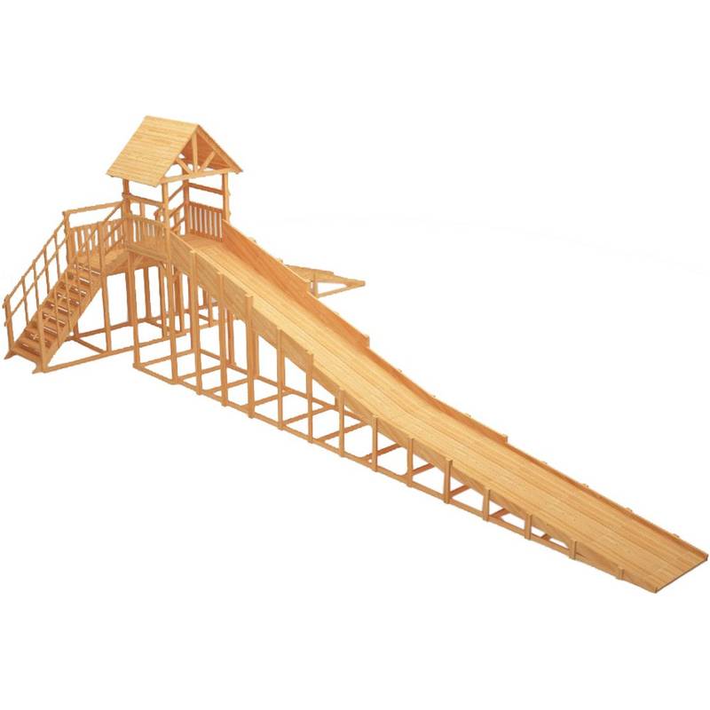 Зимняя деревянная игровая горка Савушка "Зима wood" - 10