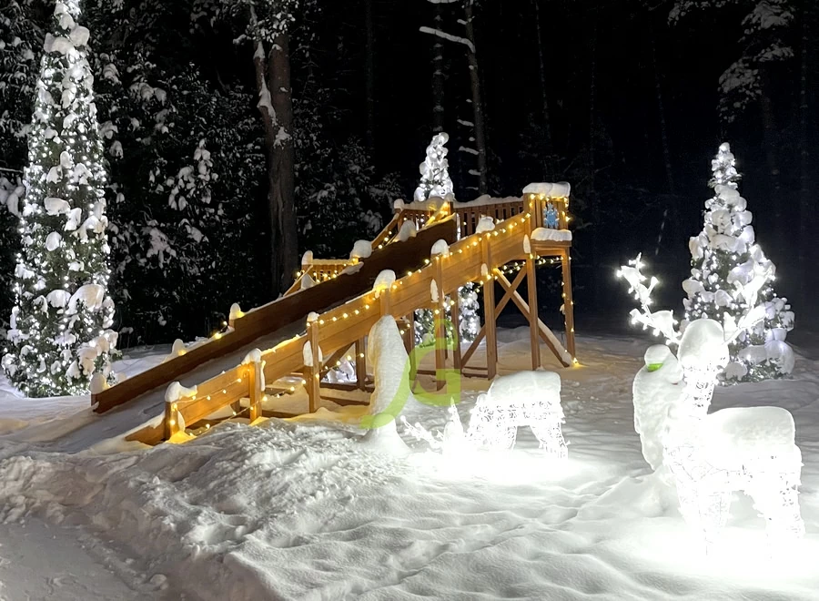 Зимняя горка "IgraGrad Snow Fox", скат 8 м