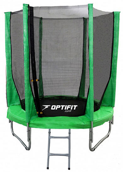 Батут OPTIFIT JUMP 8ft 2,44 м зеленый