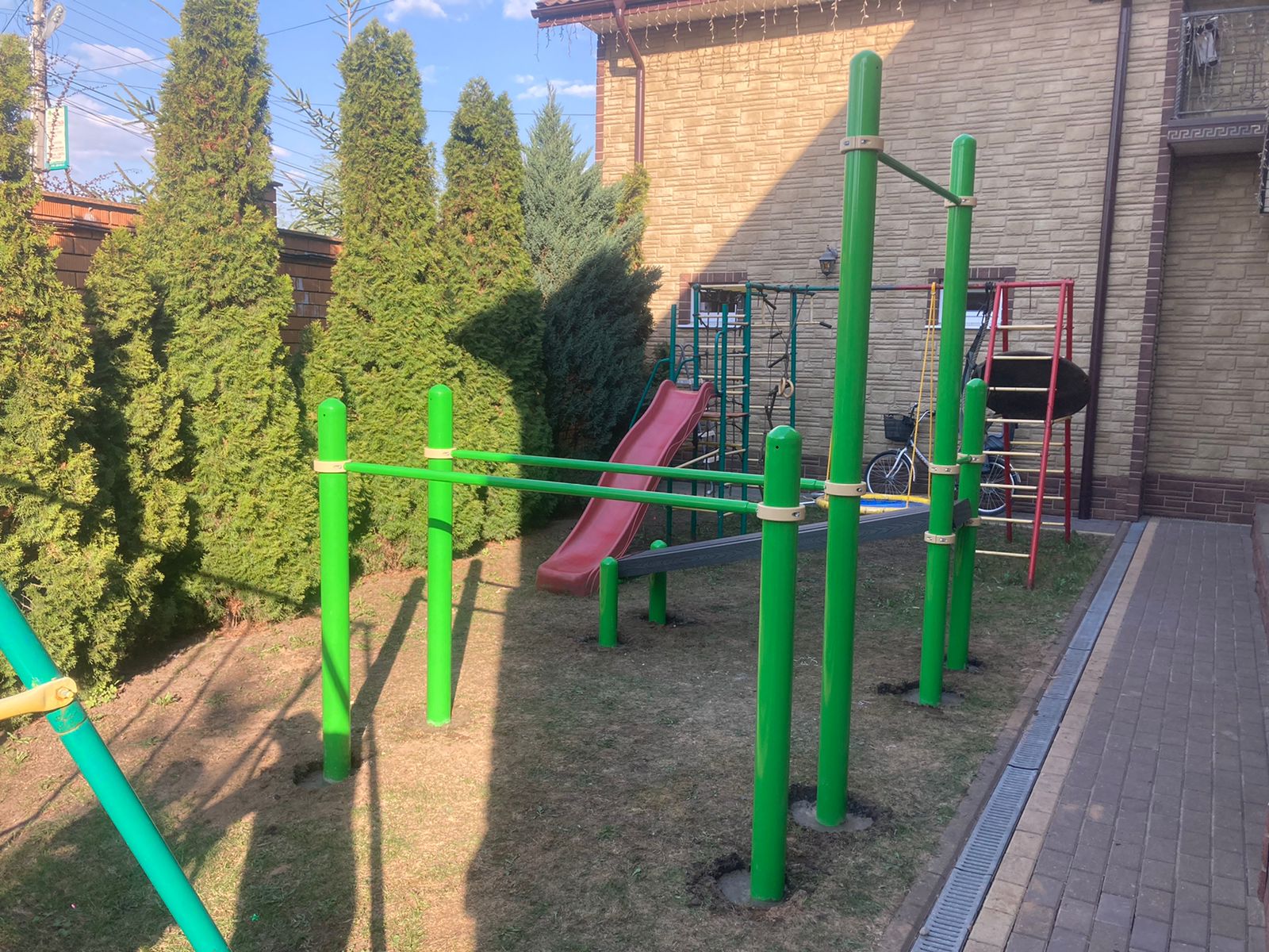 Турник, брусья, скамья для пресса YSK45