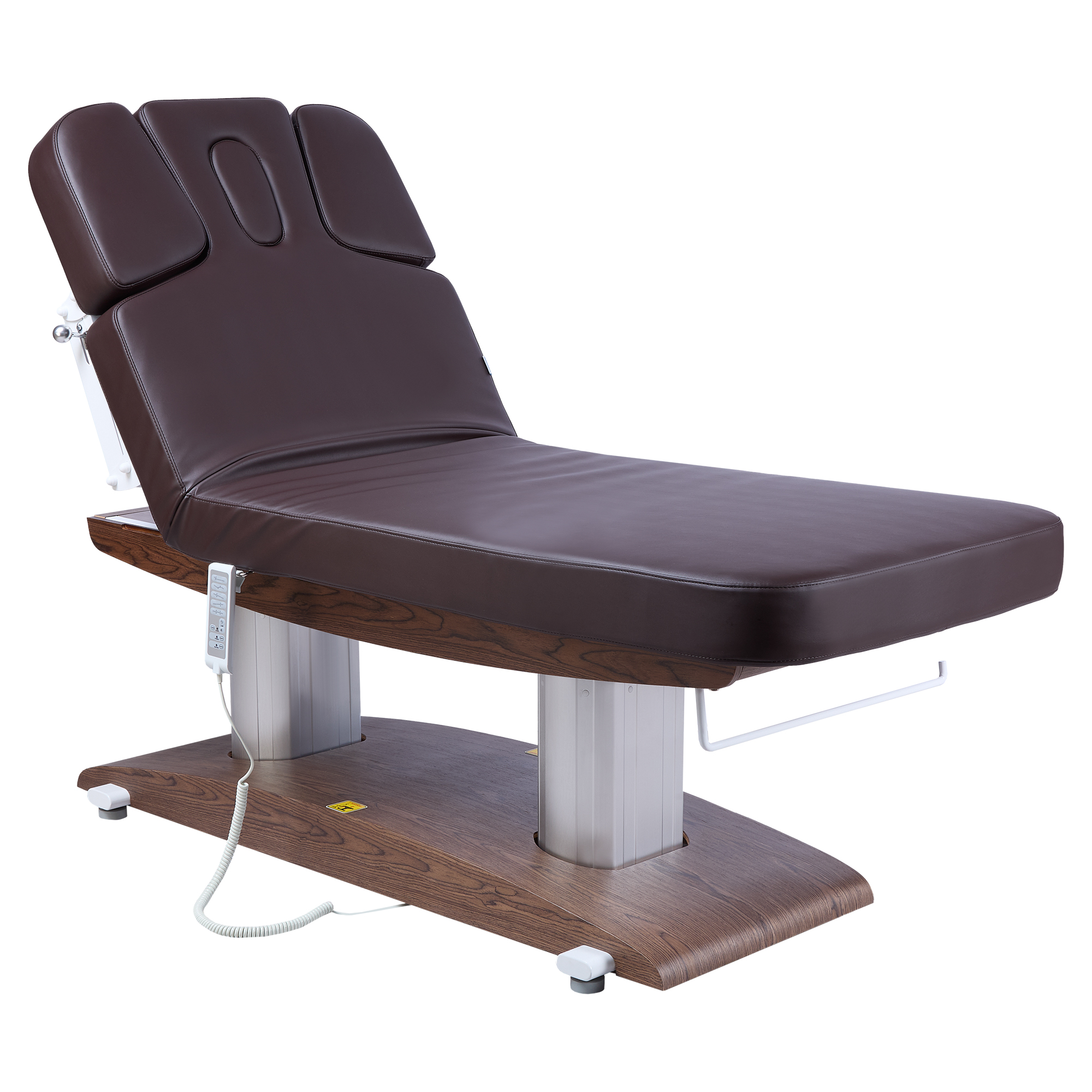 Массажный стол стационарный Mizomed MZ 2259H с электроприводом и подогревом (Коричневый)