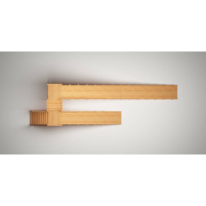Зимняя деревянная игровая горка Савушка "Зима wood" - 9