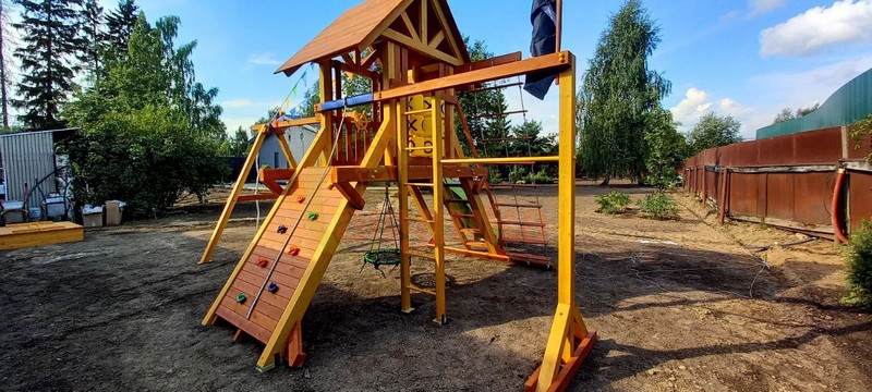Детская деревянная игровая площадка Савушка Люкс 3