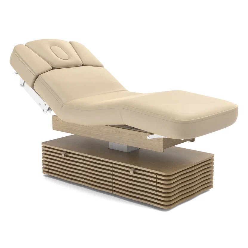 Электрический стационарный массажный стол NESS-C Salon-Oak c электроприводом