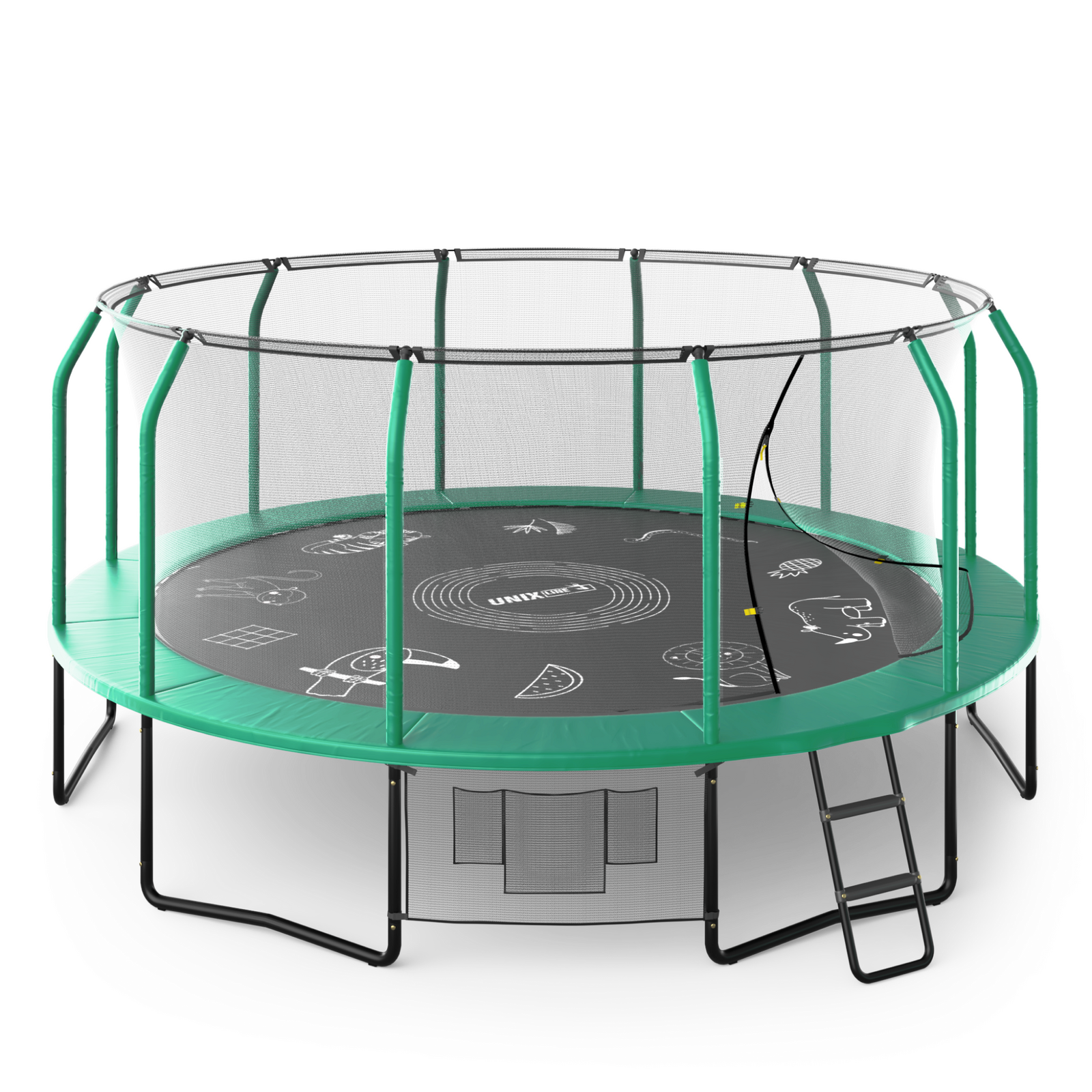 Батут UNIX line SUPREME GAME 16 ft (green)