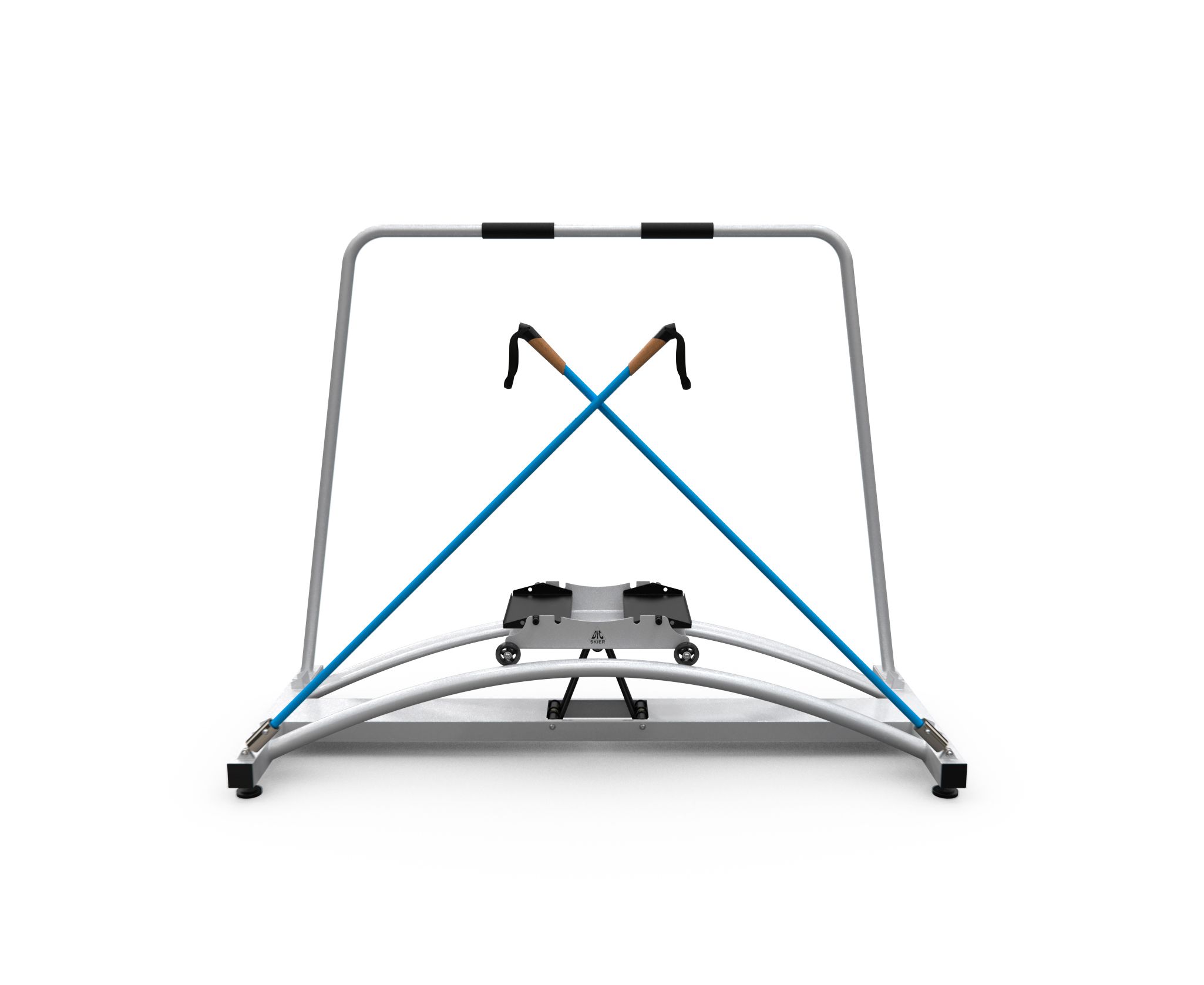 Горнолыжный тренажер SkiBase с лыжными палками SK-ST10051
