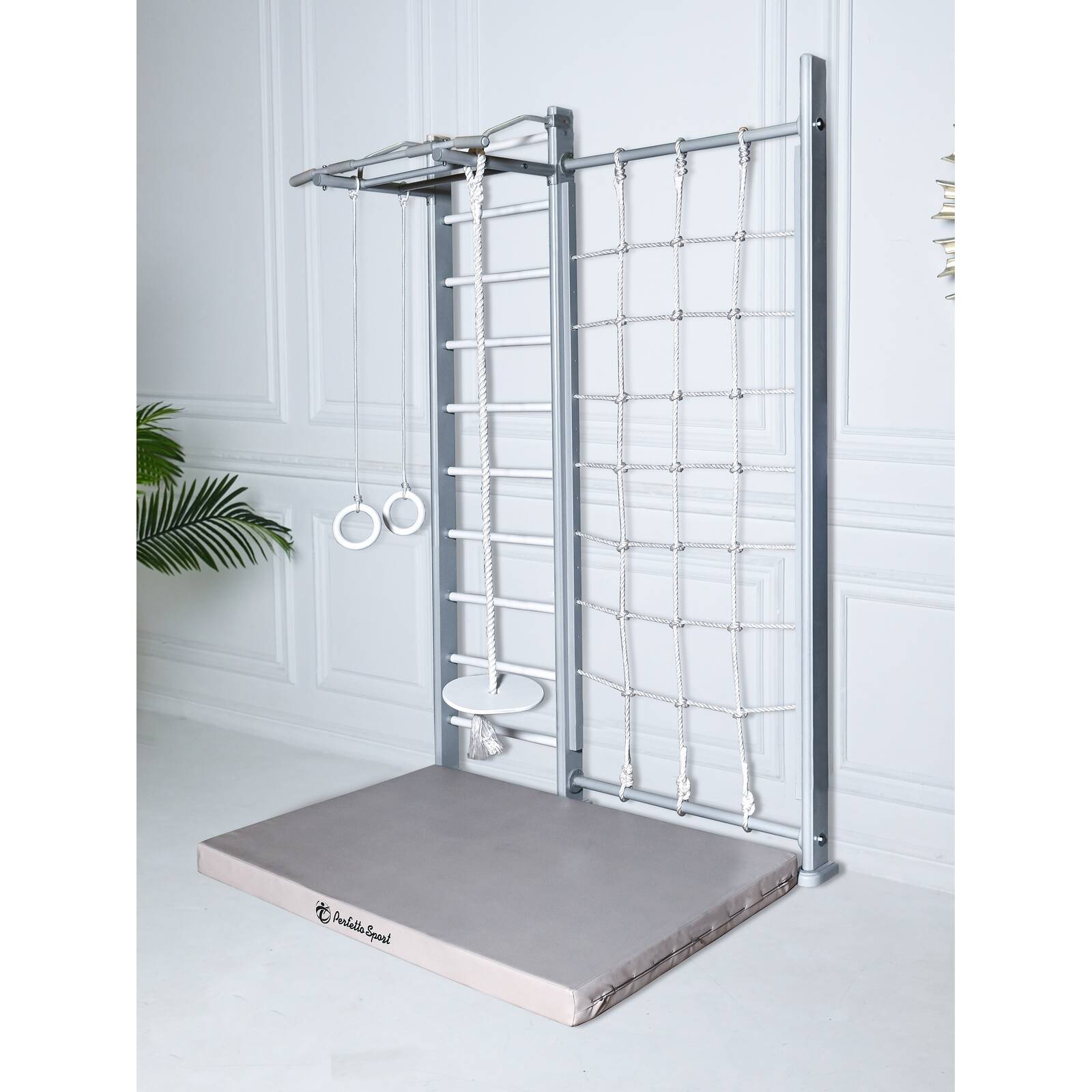 ДСК PERFETTO SPORT "Scala in legno con rete" grigio PS-124