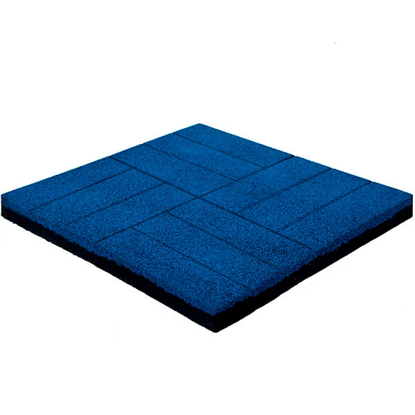 Резиновая плитка Comfort ЛАЙТ «Кирпич» 500х500x40 мм
