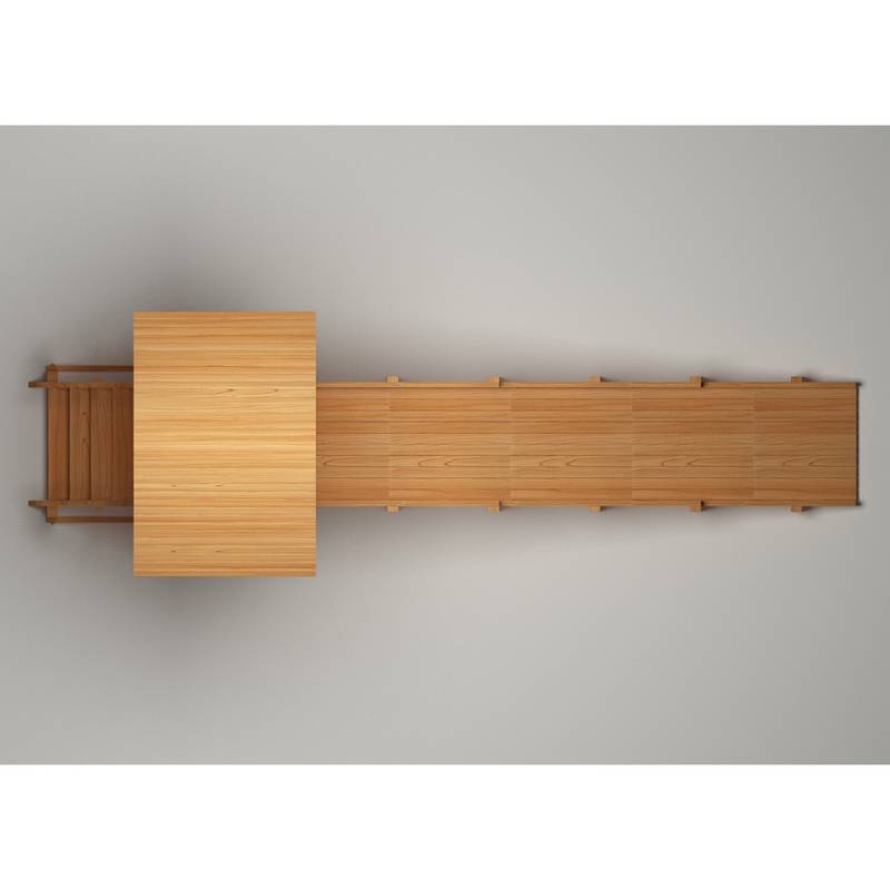 Зимняя деревянная игровая горка Савушка "Зима wood" - 5