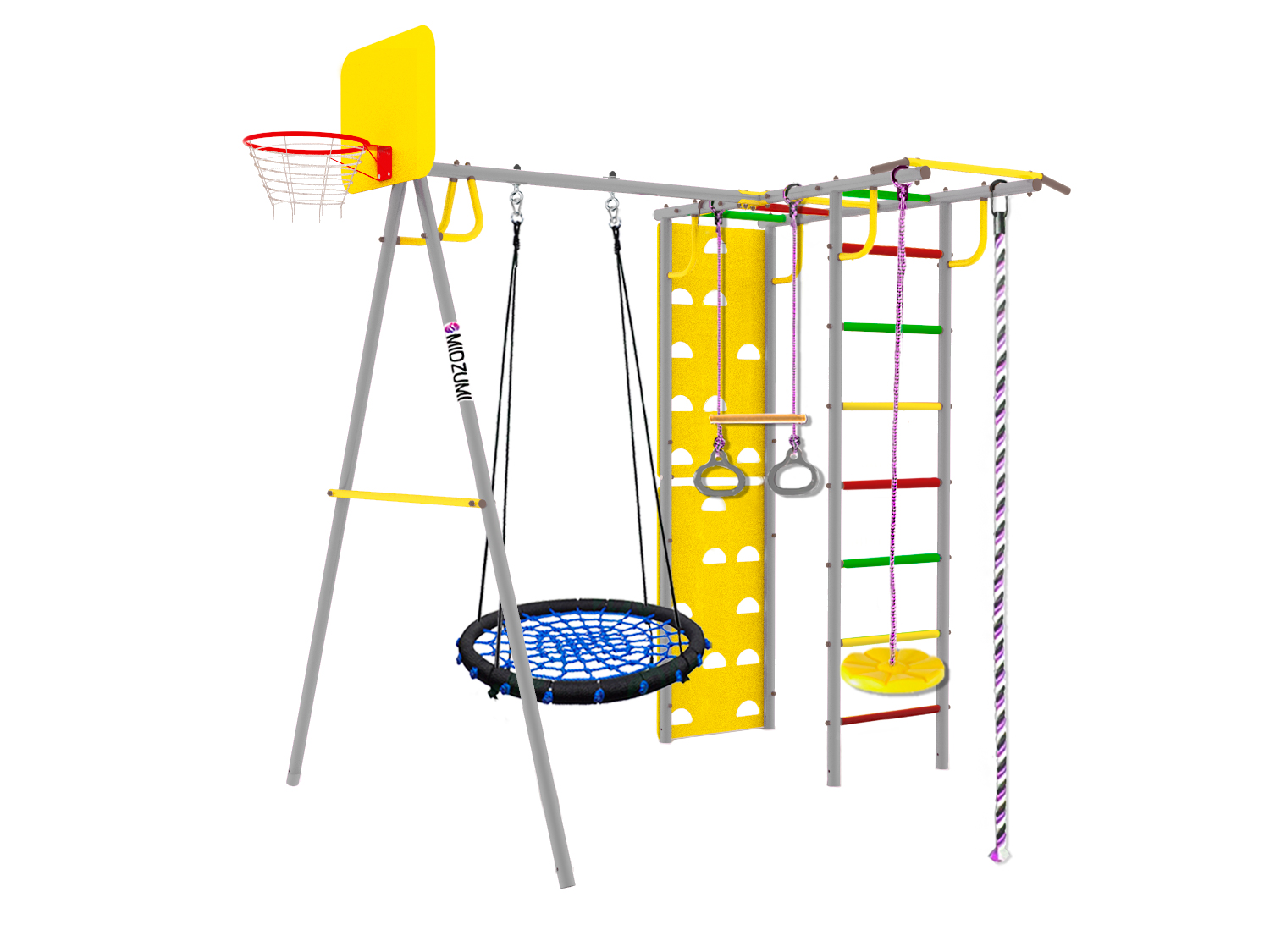 Уличный детский спортивный комплекс Midzumi Rainbow Large XL (зеленое)