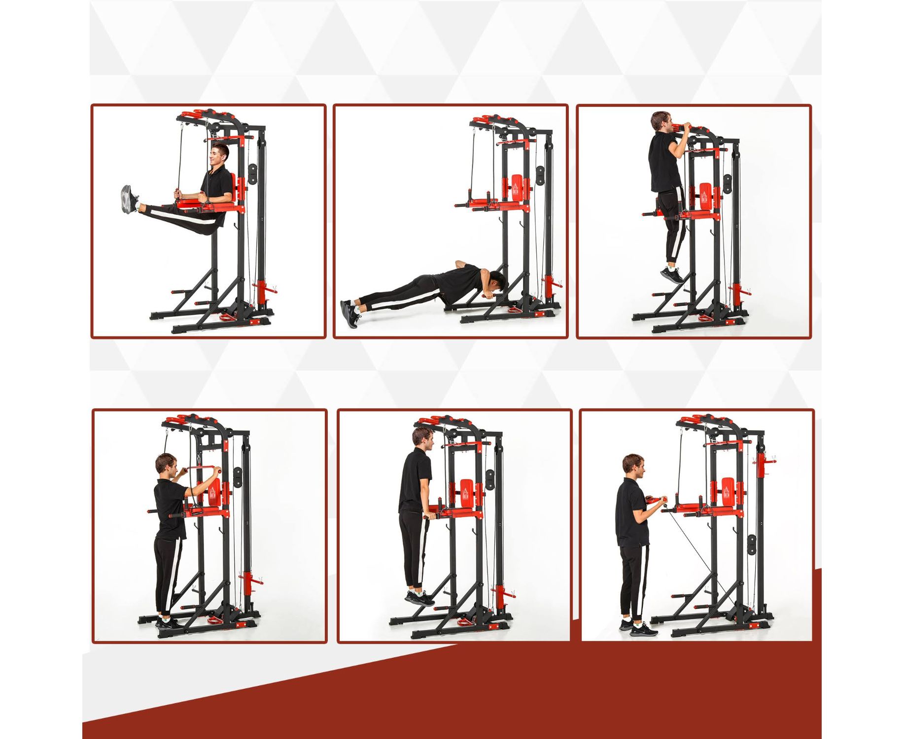 Турник-брусья, тяга сверху DFC HOMEGYM HOMCOM D270