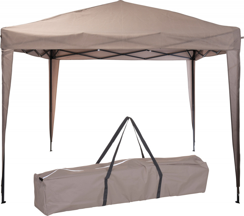 Тент садовый складной Koopman 300x300x245 Туапе (бежевый)