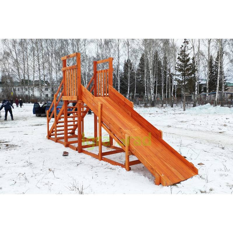 Зимняя горка IgraGrad SnowFox Start, скат 4 м
