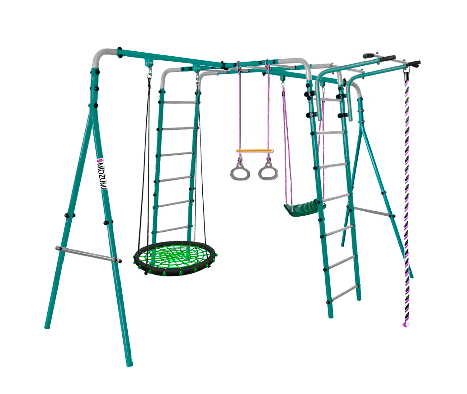 Уличный детский спортивный комплекс Midzumi Tenshi Large L (зеленое)