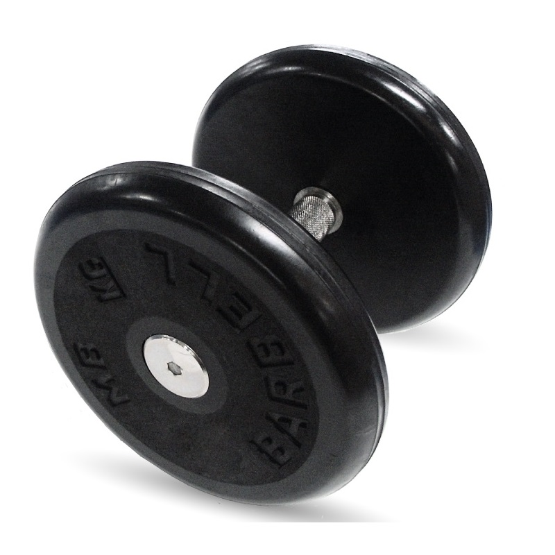 Гантель Barbell 15 кг неразборная классик с вращающейся ручкой хром
