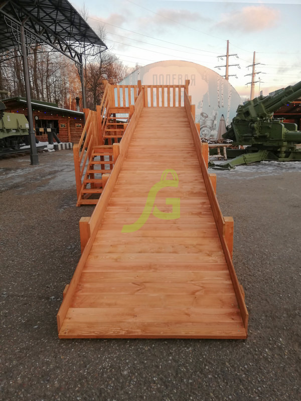 Зимняя горка "IgraGrad Snow Fox", скат 8 м