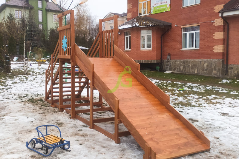 Зимняя горка IgraGrad SnowFox Start, скат 4 м