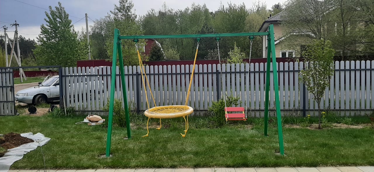 Качели АК двойные гнездо baby - grad 100 см K60LG-BG100