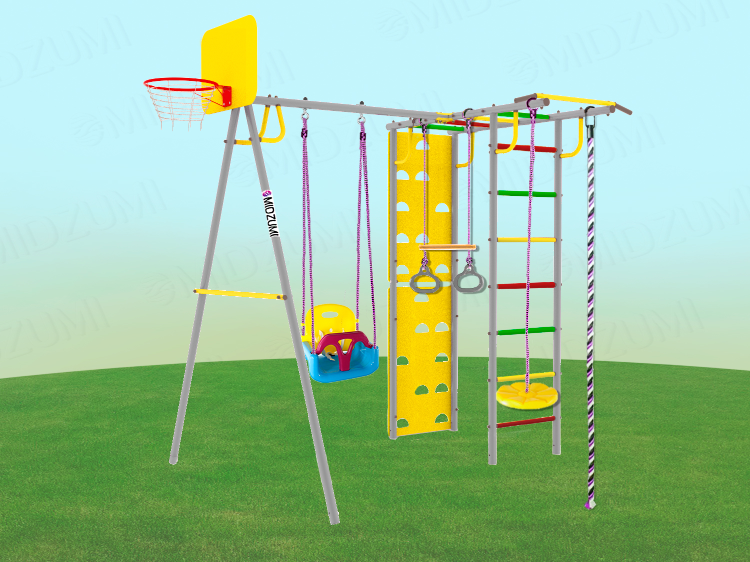 Уличный детский спортивный комплекс Midzumi Rainbow Small