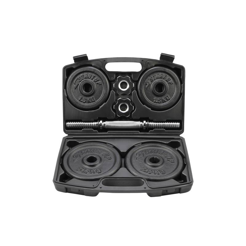 Гантель разборная Start UP HD2704 в пл. чемодане 10 кг (1x10 кг) (крашеная)