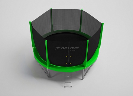 Батут OPTIFIT JUMP 8ft 2,44 м зеленый