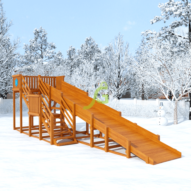 Зимняя горка "IgraGrad Snow Fox", скат 8 м