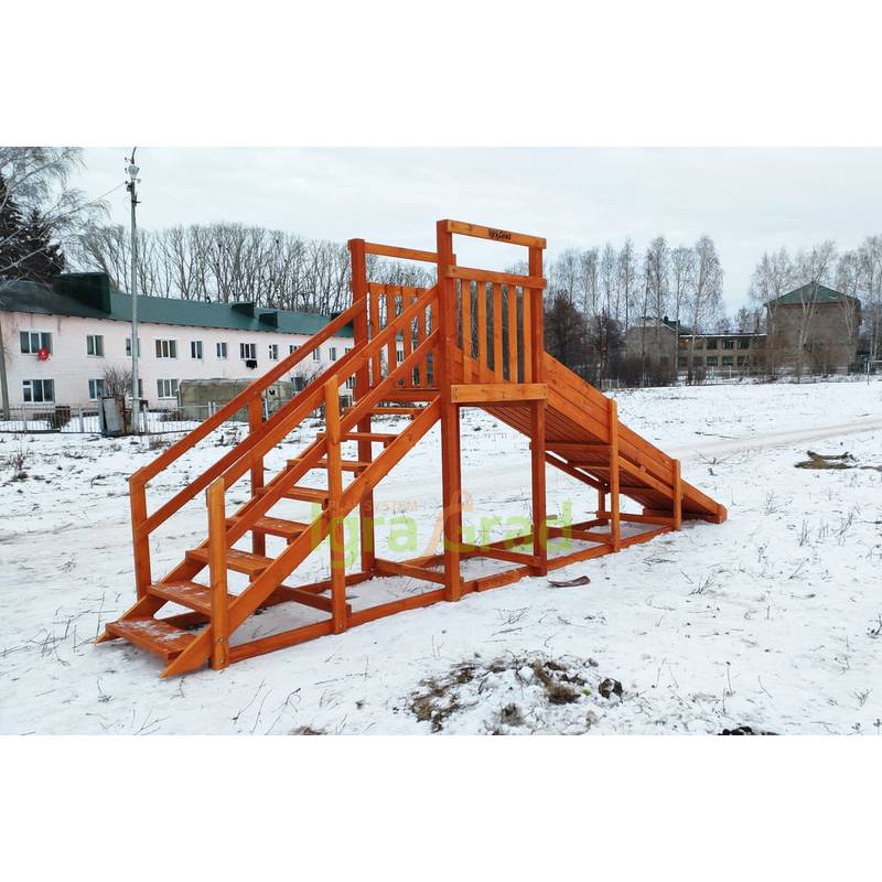 Зимняя горка IgraGrad SnowFox Start, скат 4 м