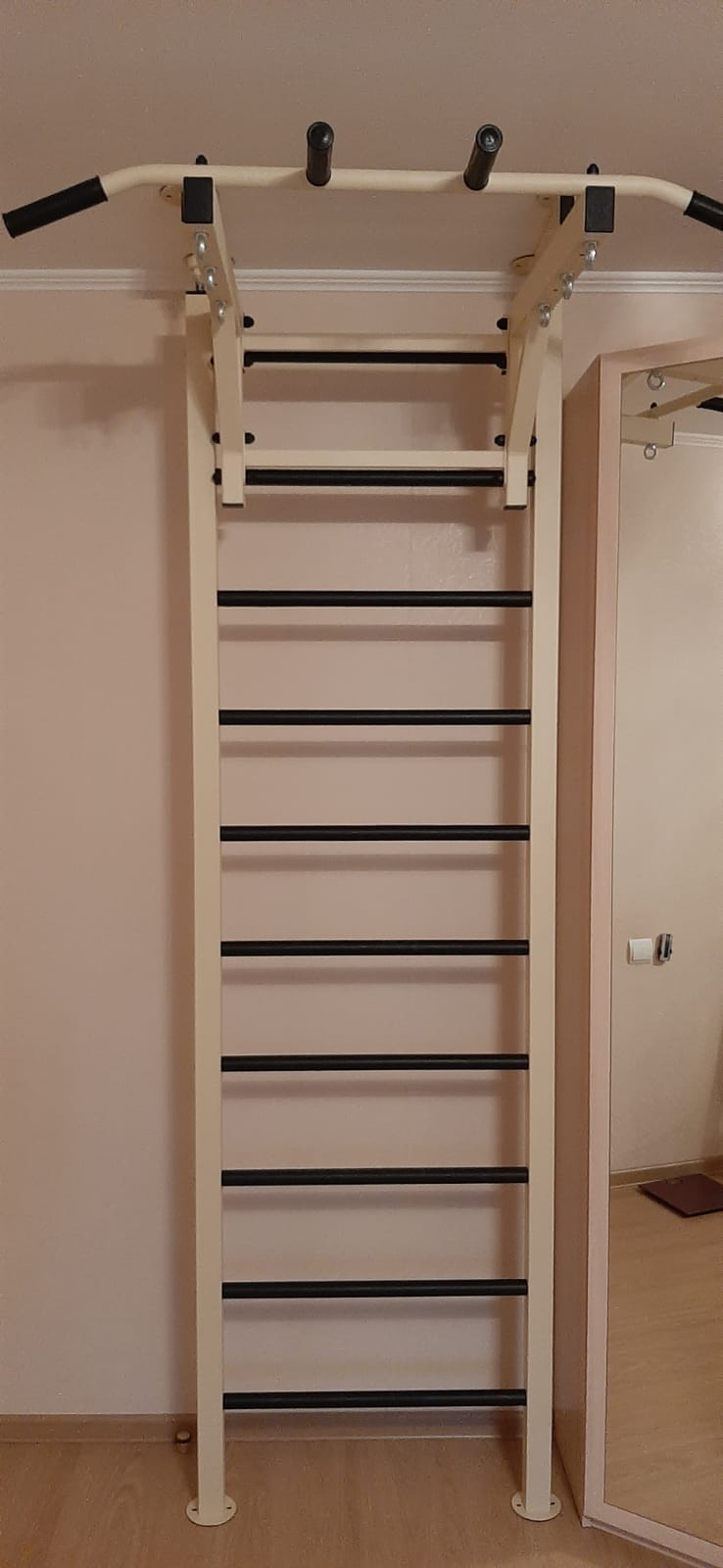 Стенка враспор ПРОФ ShvedStenki PR 1 распор 6 точек - СТ-канат-кольца деревянные (2.57 - 2.97 м)
