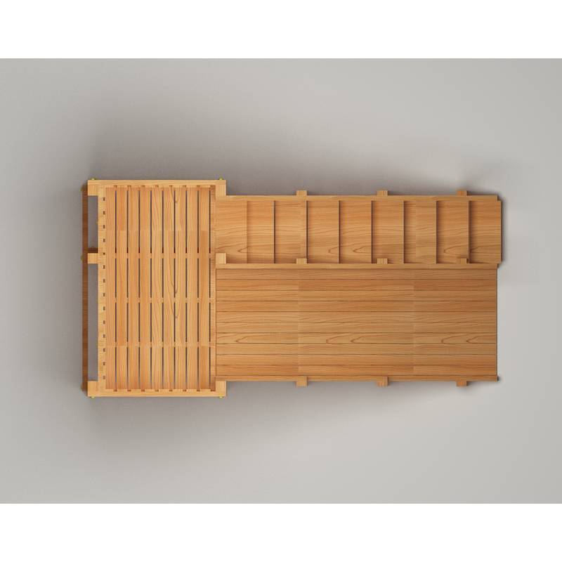 Зимняя деревянная игровая горка Савушка "Зима wood" - 3
