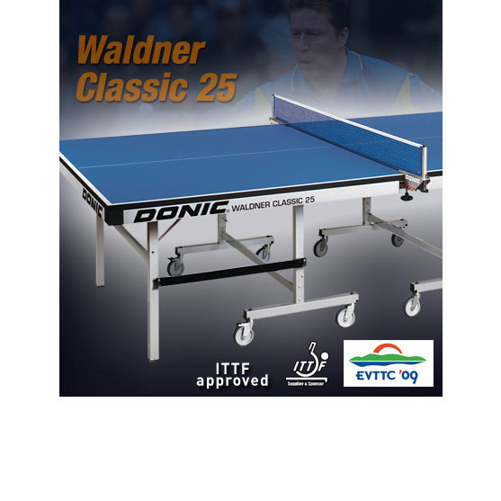 Профессиональный теннисный стол Donic Waldner Classic 25 синий (400221-B)