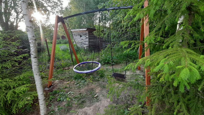 Качели садовые Гнездо ХИТ двойные 120 см
