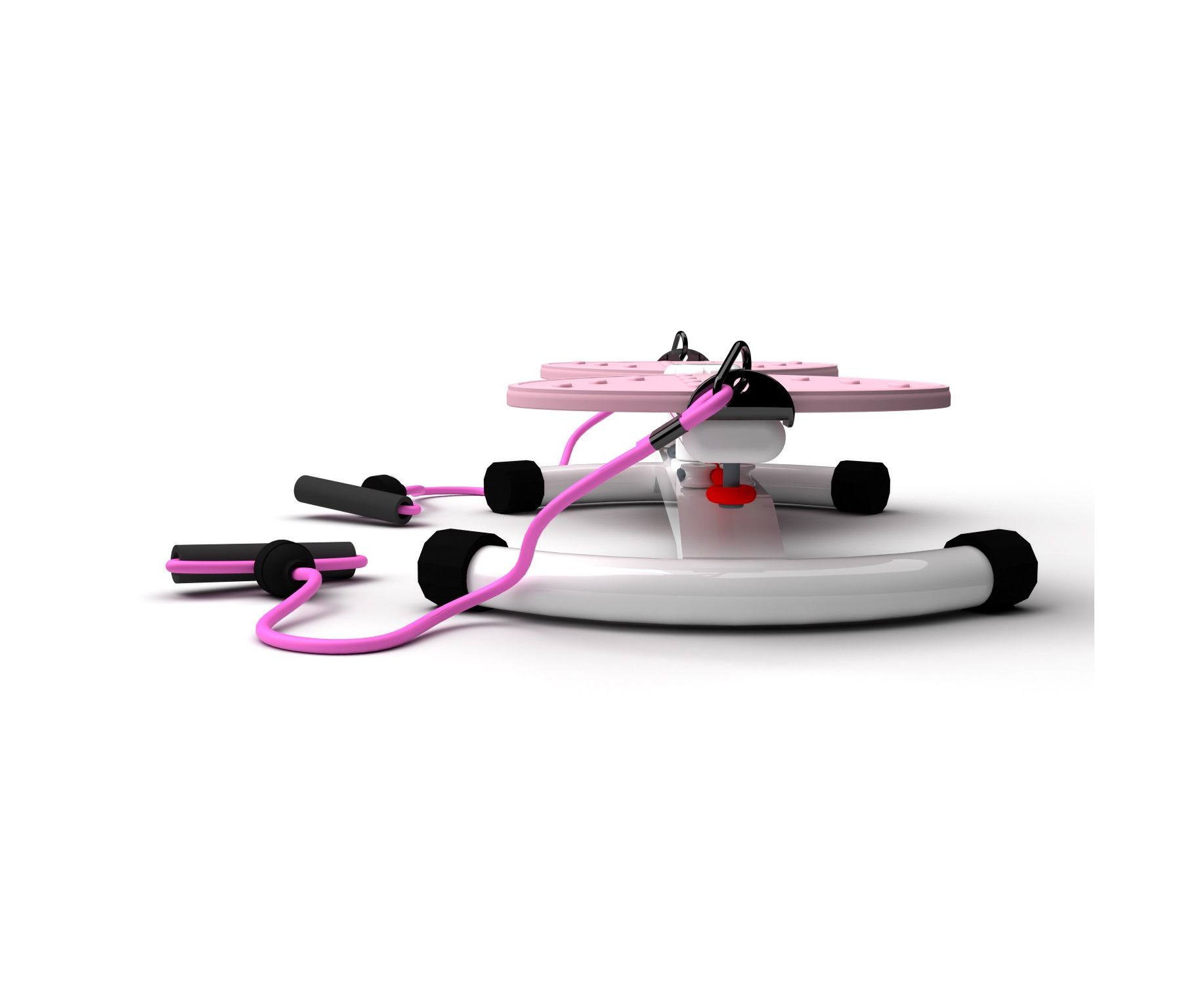 Фитнес платформа DFC "Twister Bow" с эспандерами Розовый TW-S108P