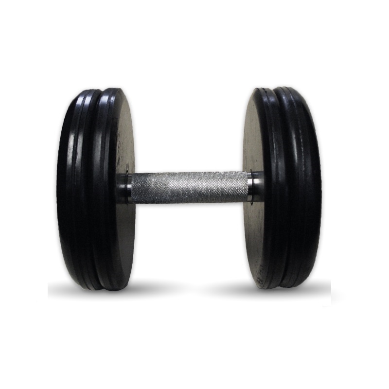 Гантель Barbell 25 кг неразборная классик с вращающейся ручкой хром
