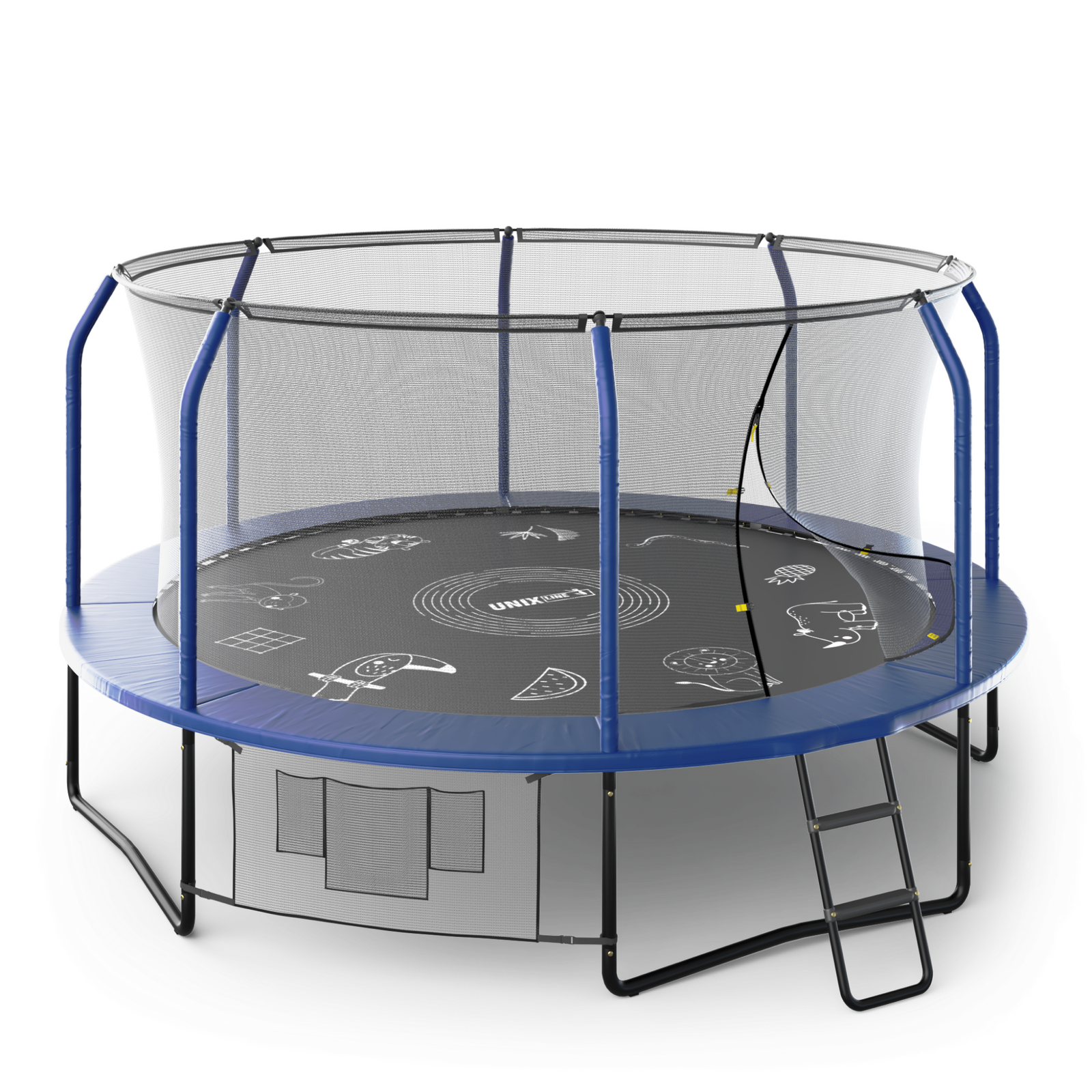 Батут UNIX line SUPREME GAME 14 ft (blue)