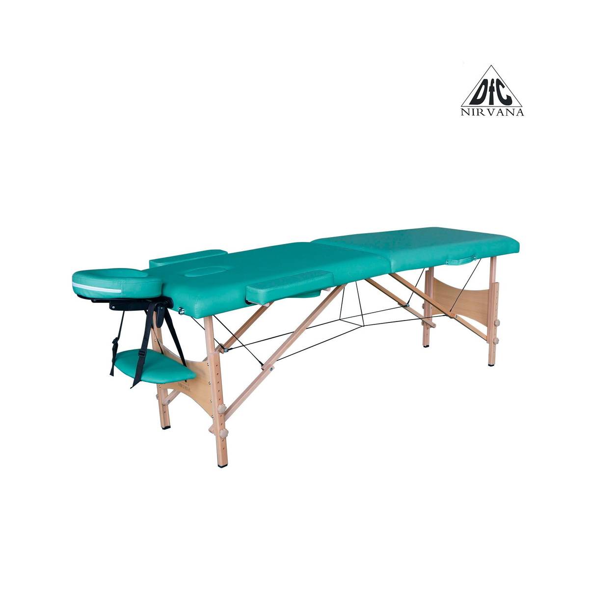 Массажный стол DFC NIRVANA, Optima, дерев. ножки, цвет зеленый (Green) TS20110S_GR