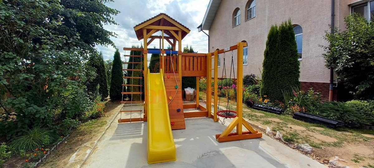 Детская деревянная игровая площадка Савушка 14