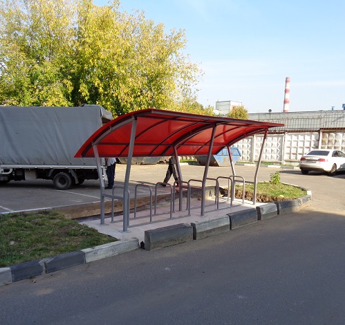 Крытая велопарковка с навесом Ахиллес (AXE) VP7T