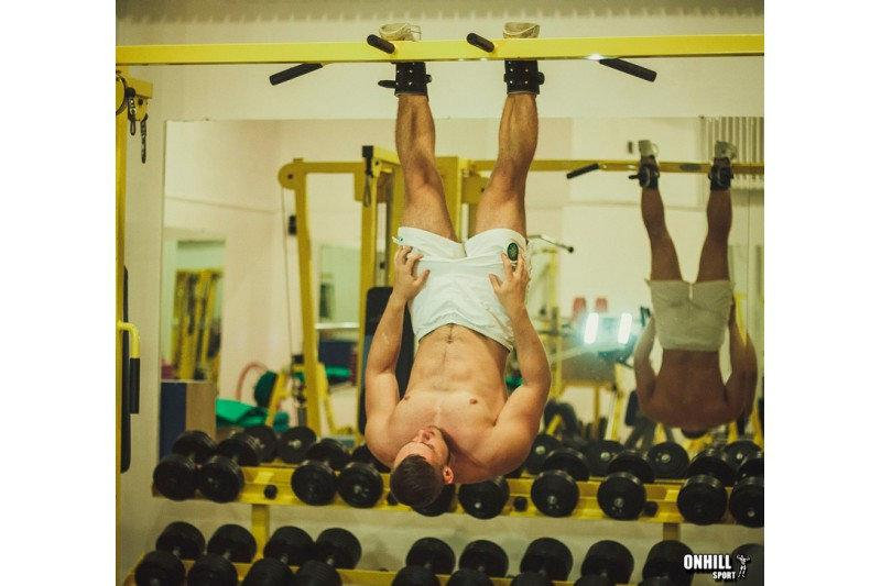 Гравитационные (инверсионные) ботинки (крюки для ног) Workout (до 80 кг), цвет черный