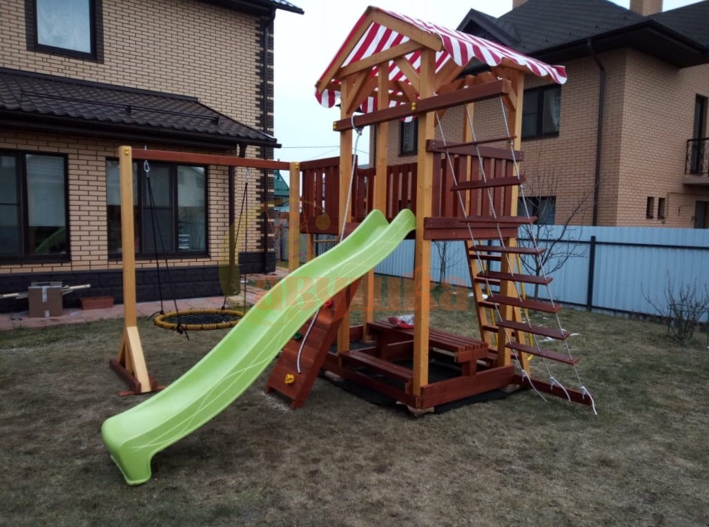 Детская деревянная игровая площадка Савушка 14