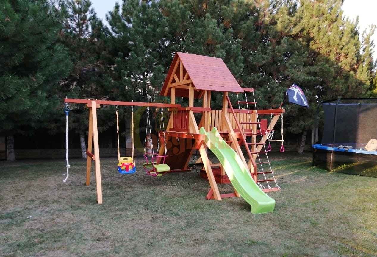 Детская деревянная игровая площадка Савушка Люкс 6