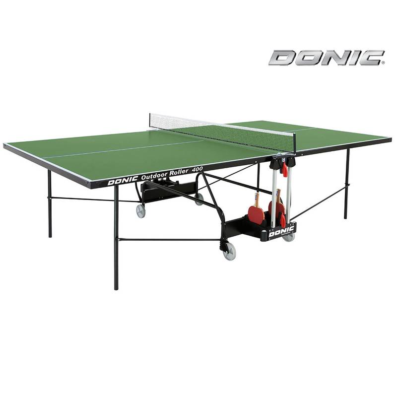Всепогодный теннисный стол Donic Outdoor Roller 400 зеленый (230294-G)