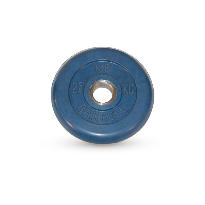 Диск обрезиненный "Barbell" d 31 мм синий 2,5 кг