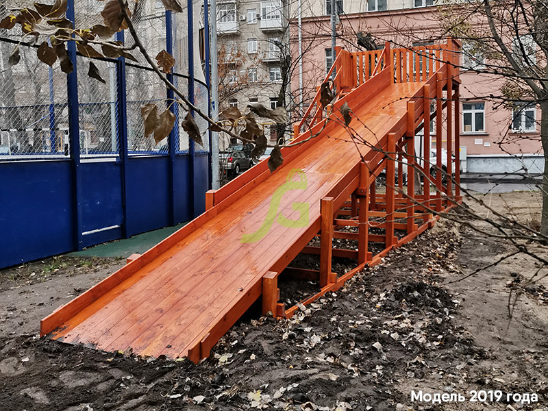 Зимняя горка "IgraGrad Snow Fox", скат 10 м