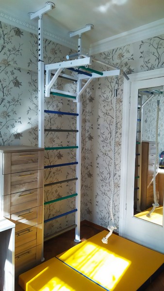 Стенка враспор ПРОФ ShvedStenki PR 1 распор 6 точек - СТ-канат-кольца деревянные (2.57 - 2.97 м)
