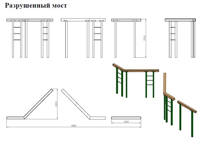 Разрушенный мост PP-001